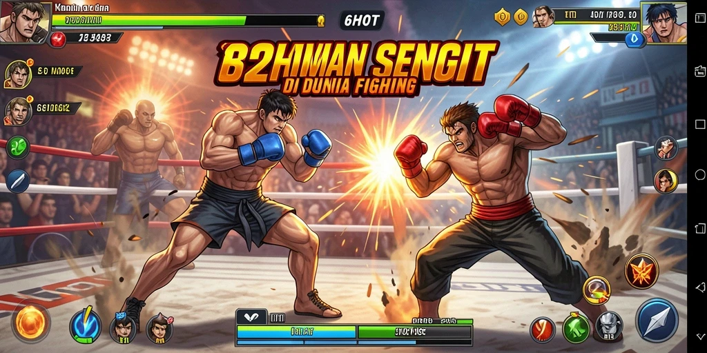 Tampilan screenshot gameplay Fighting yang mendebarkan dan penuh aksi.