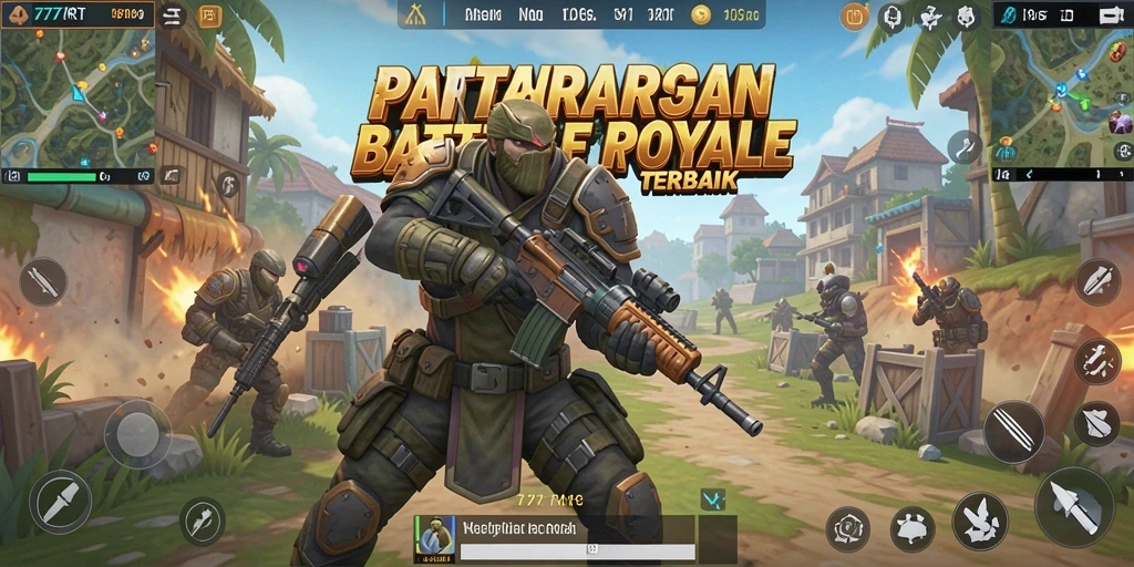Gameplay seru dalam pertempuran Battle Royale di 777RT.