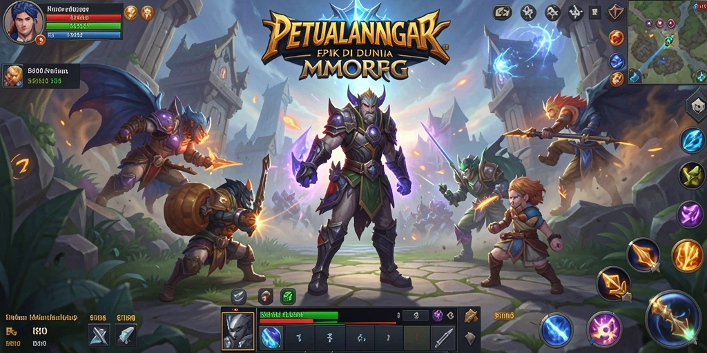 Screenshot utama 8180 menampilkan aksi seru dalam gameplay MMORPG.