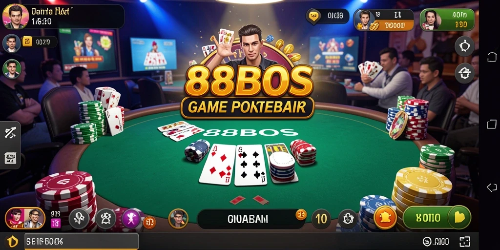 Tampilan menarik saat bermain Poker di 88BOS.