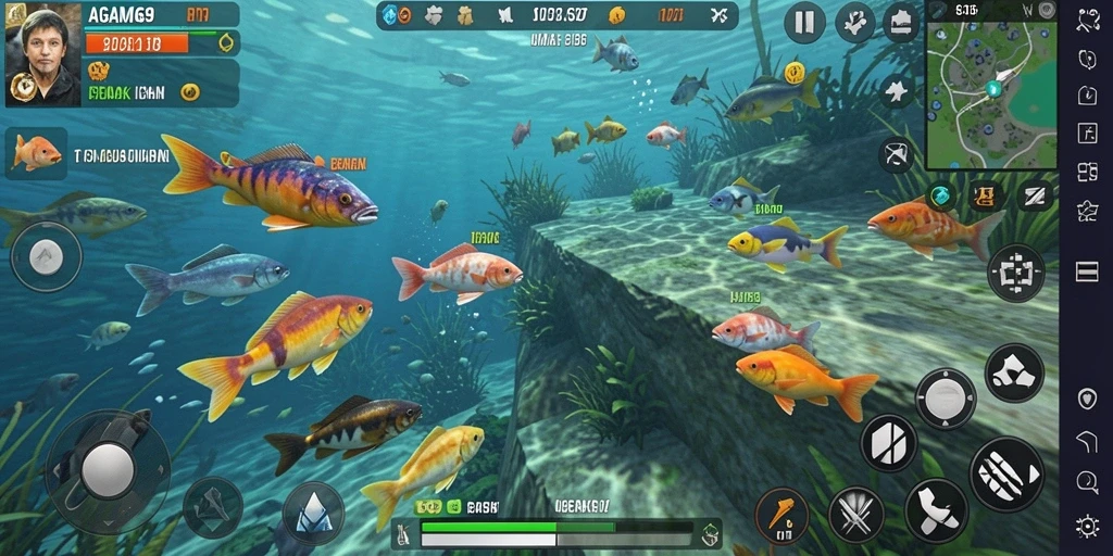 Screenshot AGAM69 menampilkan aksi seru dalam permainan Tembak Ikan.