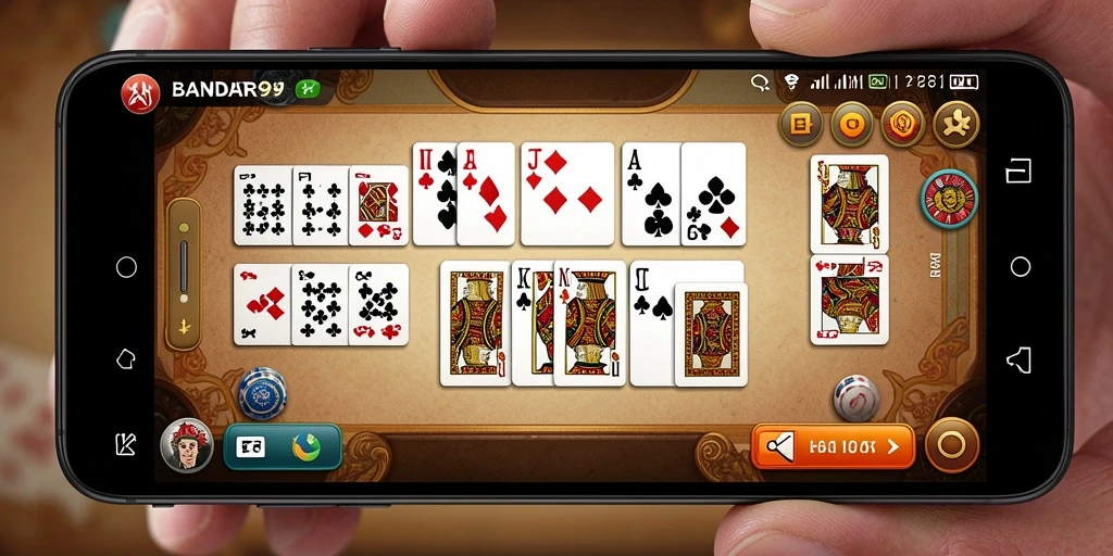 Tampilan gameplay seru pada BANDAR99 dengan Domino.