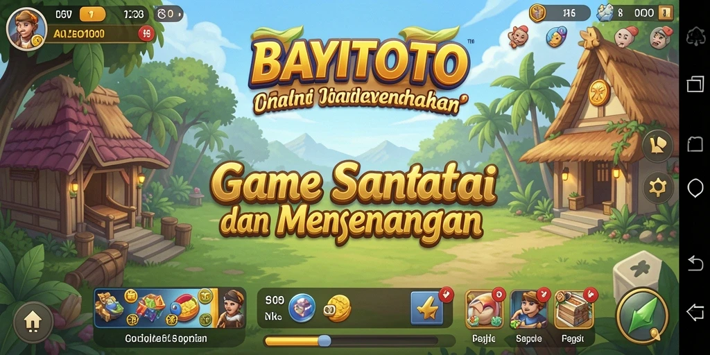 Tampilan permainan BAYITOTO yang cerah dan mengasyikkan.