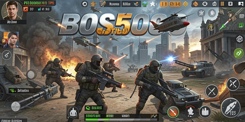 Tampilan gameplay seru dan menegangkan dari BOS5000.