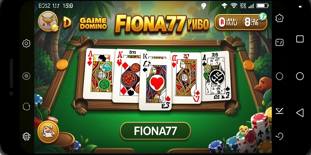 Screenshot gameplay seru dari FIONA77 yang menampilkan aksi Domino.