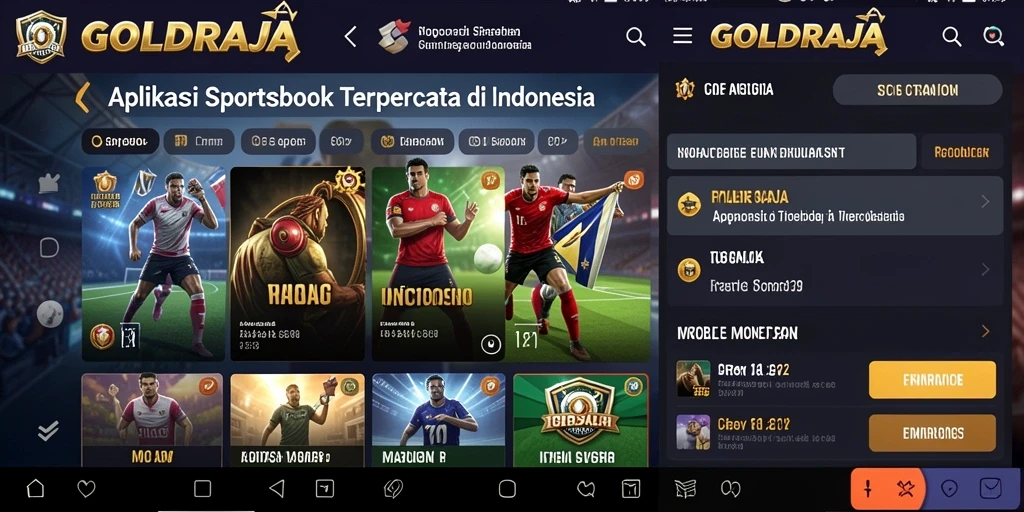 Tampilan permainan taruhan langsung di GOLDRAJA yang mengasyikkan.