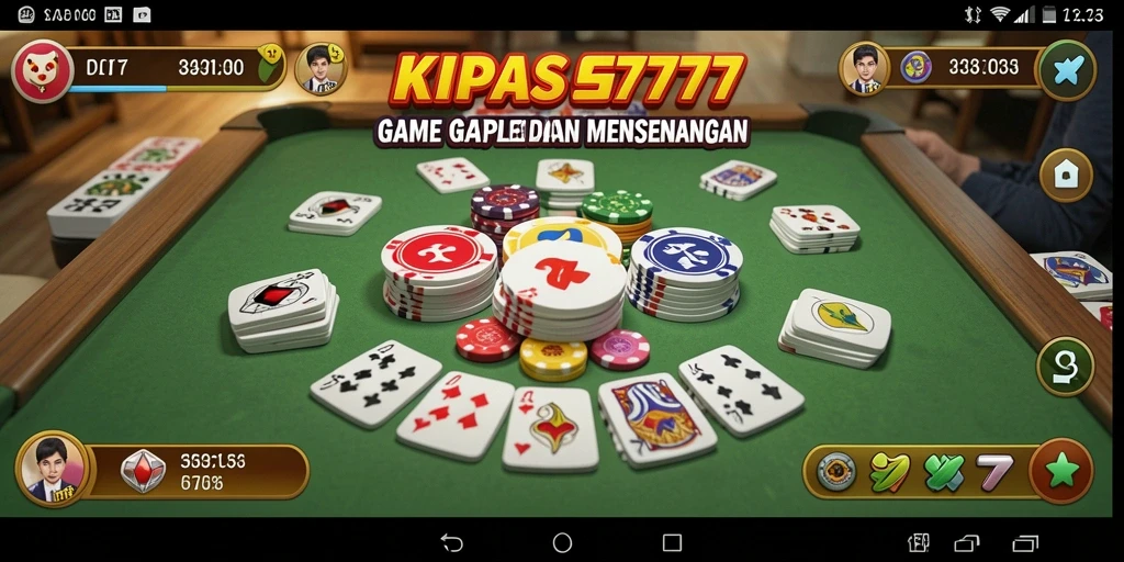 Gameplay menarik KIPAS777 dengan aksi Gaple seru.