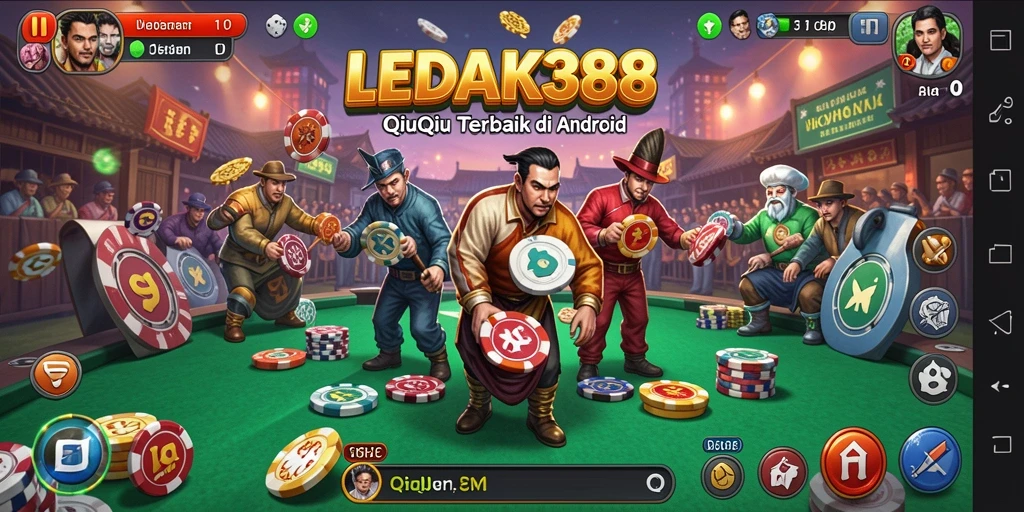 Tampilan gameplay QiuQiu yang mendebarkan dan interaktif.