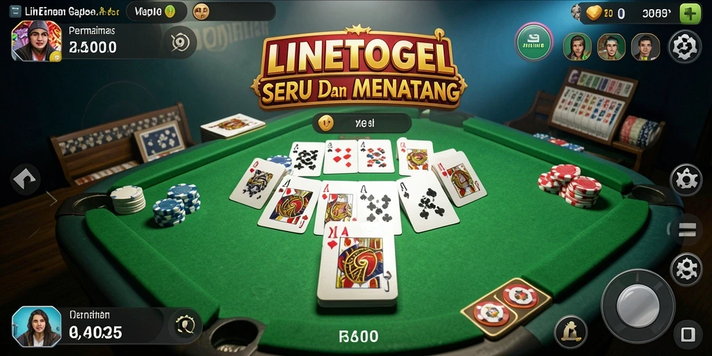 Tampilan gameplay seru dan interaktif dari LINETOGEL.