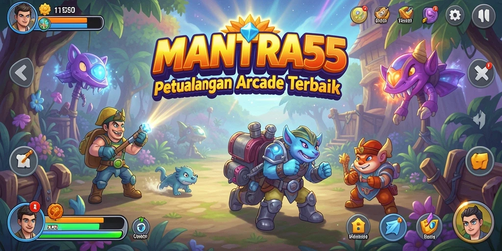 Tangkapan layar gameplay <strong>MANTRA55</strong> dengan aksi seru dan tantangan menarik.