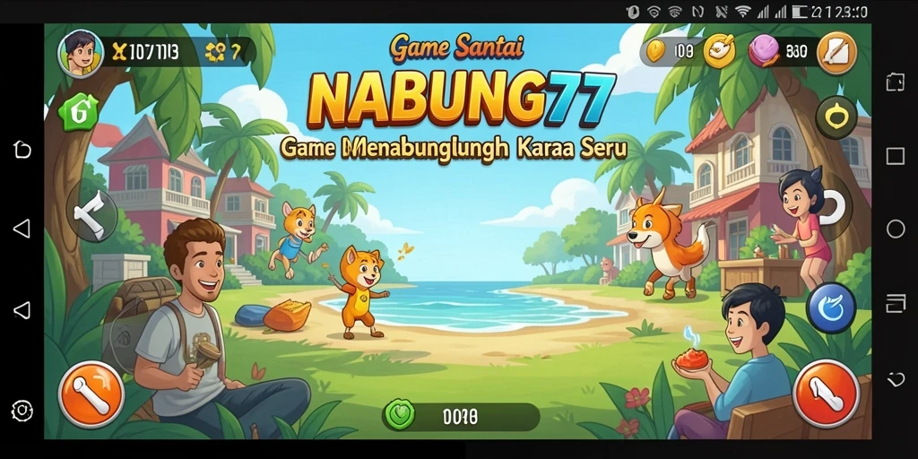 Tampilan gameplay <strong>NABUNG77</strong> dengan elemen menabung yang menyenangkan.
