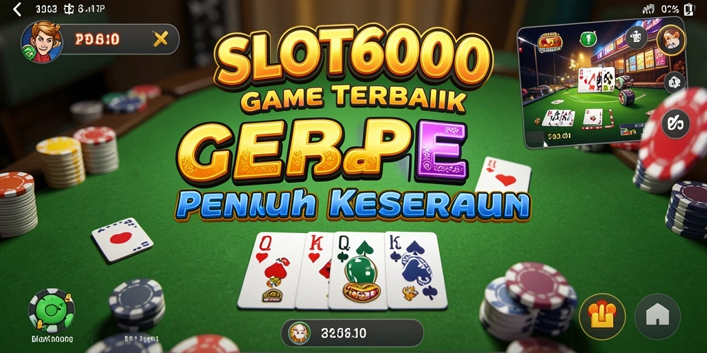 Tampilan menarik dari permainan Gaple di SLOT6000.