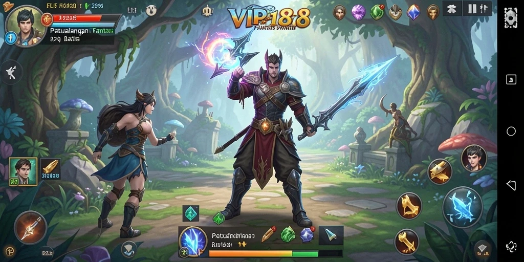Screenshot VIP188 menampilkan aksi seru dalam petualangan RPG.